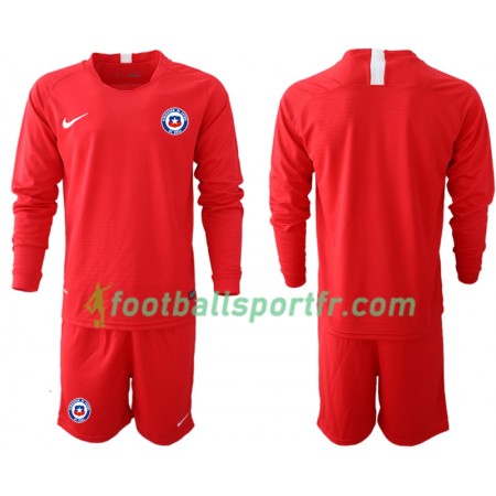 Tenue Chili Enfant Domicile 2018-2019 Maillot de Foot ML